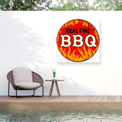 "BBQ Round" Outdoor Canvas