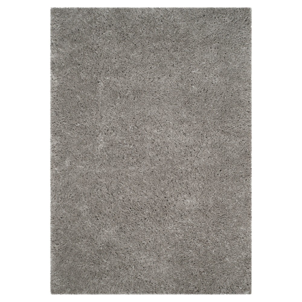 5'1inx7'6in Solid Loomed Area Rug Silver - Safavieh