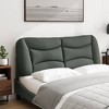 vidaXL Headboard Cushion Bedroom Hanging Bed Back Cushion - Dark Gray 53.9" - 3 of 4