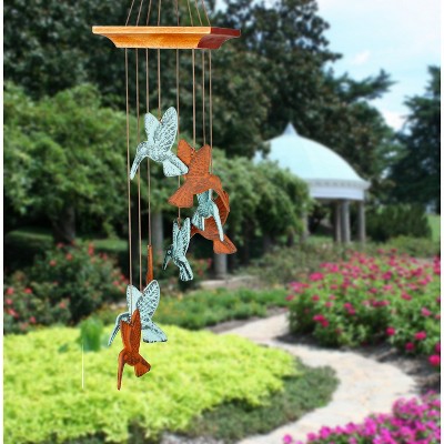 BLUE FLORAL TEACUP WIND CHIMES 711848 BRAND NEW HOME GARDEN POOL YARD PATIO 