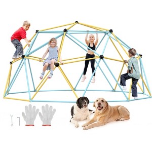 VEVOR Climbing Dome, Jungle Gym Supports 750LBS and Easy Assembly, 10FT Geometric Dome Climber Play Center for Kids 3 to 10 Years Old - 1 of 4