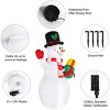 Itopfox 5 ft Inflatable Snowman Outdoor Christmas Decoration with Rotating LED Lights 1 Piece for Lawn Yard Garden Holiday Party - 4 of 4