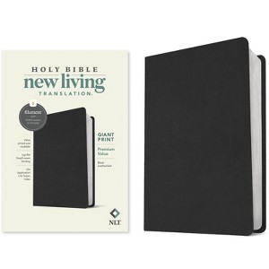NLT Giant Print Premium Value Bible, Filament Enabled (Leatherlike, Black) - (Leather Bound) - 1 of 1