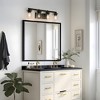 LNC Sturgeon 28.5-in 4-Lights Black with Clear Glass Modern Bathroom Vanity Lightss - 4 of 4