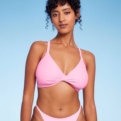 Pink Bandeau Bikini Top : Target