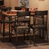 homfan 5-Pc Dining Set for 4 - Rectangular Table & 4 Upholstered Chairs, Space-Saving Kitchen Set for Apartments - 3 of 4