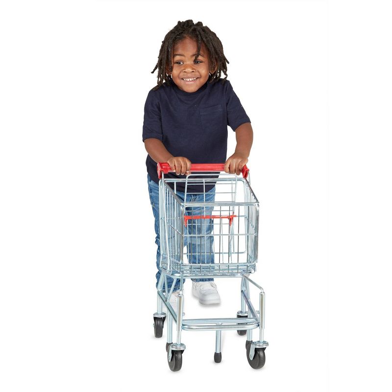 Melissa &#38; Doug Toy Shopping Cart With Sturdy Metal Frame, 5 of 13