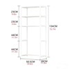 3-Tier Over The Toilet Shelf, 52.7" Freestanding Space Saver Bathroom Shelves Over The Toilet Storage Cabinet Easy Assembly - 2 of 4