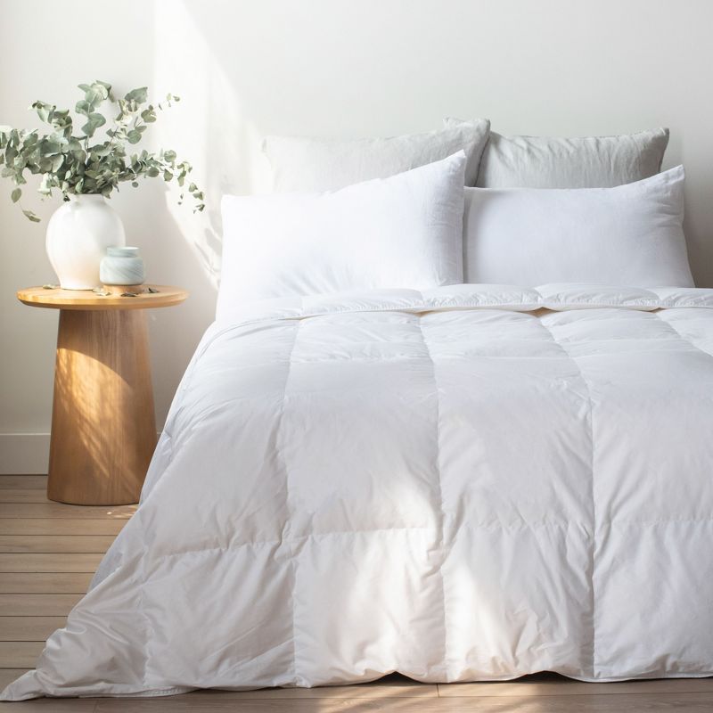 Lightweight Luxury White Duck Down Duvet Comforter Insert | BOKSER HOME, 1 of 17