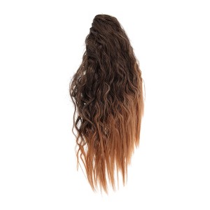 Unique Bargains Women's Nature Long Hair Ponytail Wig Clip 13.78inch Chestnut 1 Pc - 1 of 4