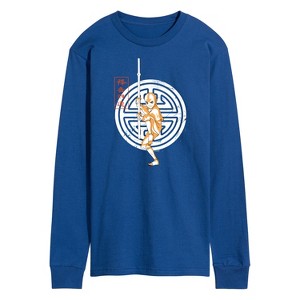 Men's - Avatar: The Last Airbender - Aang Crest Long Sleeve Graphic T-Shirt - 1 of 4