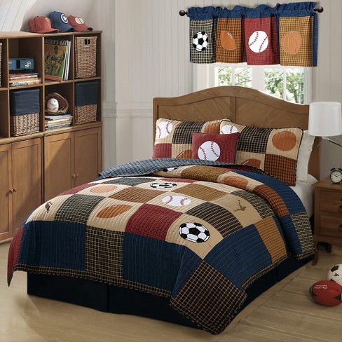 Full Queen Classic Sports Quilt Set My World Target
