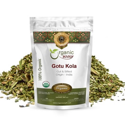 Organic Way Gotu Kola Cut & Sifted 8 Oz