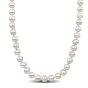 EVERLY JEWELRY | 14K Yellow Gold 9-10mm Cultured Freshwater Pearl Necklace - 18 inch - 1 of 4