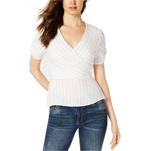 1.STATE Womens Ticking Wrap Blouse - 1 of 1