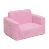 Delta Children Kids' Cozee Flip-Out Faux Shearling 2-in-1 Convertible Chair - 4 of 4