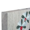 Northlight 10" Christmas Wreath and Joy to the World Canvas Wall Art with Photo Clip - 3 of 3