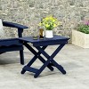 Portable Acacia Wood Folding Table,Outdoor Side Table With  Slat Paneling And A Foldable Frame,Folding Table Small - The Pop Home - 2 of 4