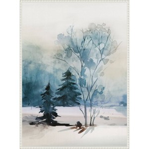 Amanti Art 28"x38" Dusty Blue II by Isabelle Z Framed Canvas Wall Art Print - 1 of 4