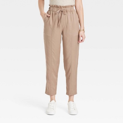 Women's High-Rise Tapered Ankle Pull-On Joggers - A New Day™