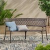 Syemin Patio Modern Accent Chairs, Outdoor Conversation Chairs, with Leisure Used, for Backyard, Garden, Brown, 65"*27"*32.75" - 2 of 4