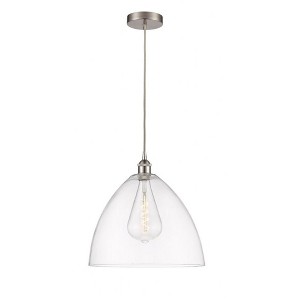 Edison Dome - 1 Light Cord Hung Pendant In Industrial Style-17.75 Inches Tall and 16 Inches Wide - 1 of 1