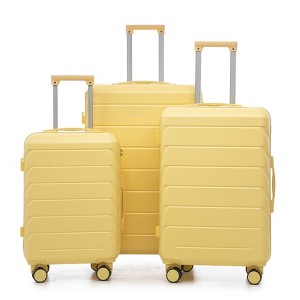 MAYEERTY 3-Piece Luggage Set (20"/24"/28") - PP Spinner Wheels, Carry-On, Matching Color, Combination Lock - 1 of 4