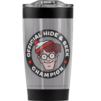 Wheres Waldo Champion Steel Tumbler 20oz Coffee Travel Mug