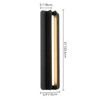Rennnsan Voritha 21"H Hardwired Rectangle Industrial LED Dimmable Outdoor Wall Sconce in Black - 3 of 4