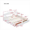 Twin Size Wooden Daybed with Twin Size Trundle, Extendable Daybed with Two Storage Drawers 4S - ModernLuxe - 4 of 4