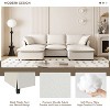 Whisen Oversized Modern Sofa Module for Modular Sectional Sofa, Wide Seat Chenille Armchair with Pillows - 2 of 4