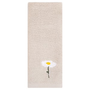 REGALWOVEN Bathroom Floral Pattern Soft Absorbent Cotton Hand Towels - 1 of 4