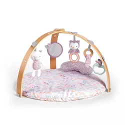 Ingenuity Cozy Spot Reversible Duvet Activity Gym with Wooden Toy Bar