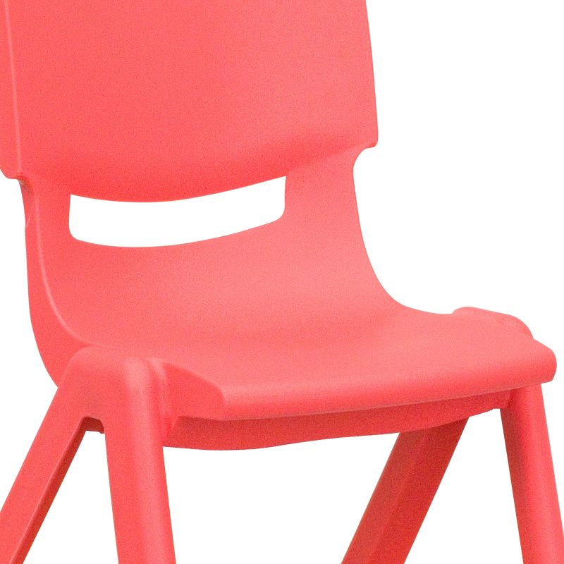 Flash Furniture 4 Pack Plastic Stackable School Chairs with 10.5" Seat Height, 5 of 11