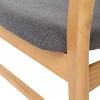 Racxily Dining Chair for Home Living Room and Dining Room, Natural and Gray (Set of 2) - 4 of 4