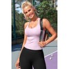 Attraco Women's Ribbed Workout Crop Tops with Built in Bra Yoga Racerback Tank Top Sport Tops Activewear Tops - 4 of 4