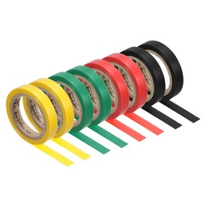 Unique Bargains PVC Stickiness Tennis Badminton Racket Grip Finishing Tapes 8 Pcs - 1 of 4