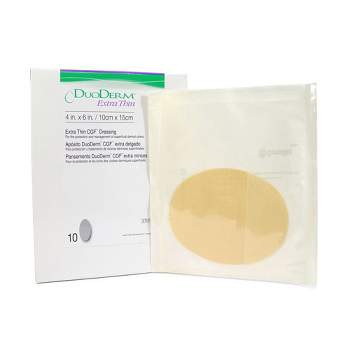 DuoDERM Extra Thin Oval Hydrocolloid Dressing Film Backing 4 X 6 Inch