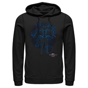Men's Marvel Spider-Man: No Way Home Black Suit Blueprint Pull Over Hoodie - 1 of 4