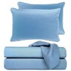 BedVoyage Twin XL 300 Thread Count Luxury Bed Sheet Set Ocean - 3 of 4