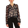 Aeropostale Womens Sheer Floral Button Down Blouse - 3 of 4