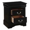 Gulches Black 2-Drawer Nightstand - Metal Handles, Kenlin System Glides, Dovetail Construction - 3 of 4