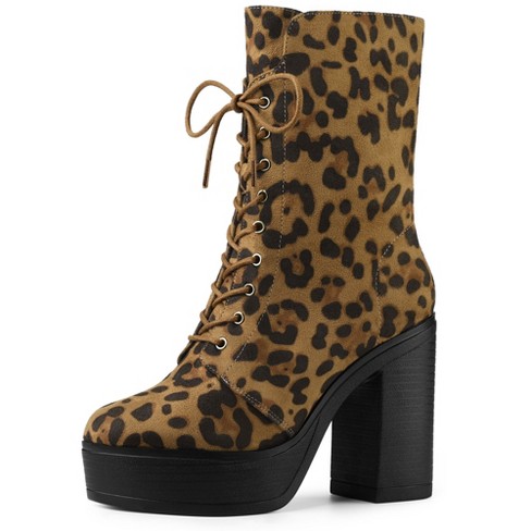 Heeled combat boots outlet target