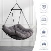 Whisen 1-Person Outdoor Indoor Hanging Hammock Chair Swing with Cushion for Patio, Porch, Bedroom, Garden, Courtyard, Balcony - 2 of 4