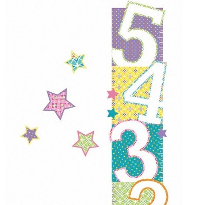 Patterned Numbers Growth Chart Large Wall Accent Set - Happi by Dena..