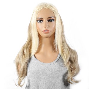 Unique Bargains Women's Big Wavy Hair Extensions High Temperature Fiber Mixed Light Gold Tone 1 Pc - 1 of 3