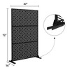 Dovelina Metal Outdoor Privacy Screen Freestanding Patio Decorative Screens - 3 of 4