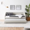 VYNXARIA Cozy Beige Linen Twin Daybed with Hidden Trundle: Tufted Sofa - Style Comfort for Small Spaces - 4 of 4
