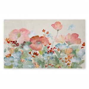 Stupell Industries A Day With Pink Flowers Printed Outdoor Door Mat, design by Lanie Loreth, 18"x30" - 1 of 4