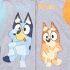 Bluey & Bingo Toddler Boys Fleece Zip-Up Hoodie Grey 2T - 4 of 4